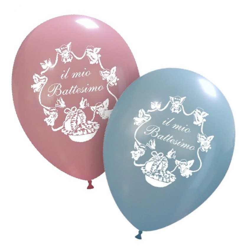 Palloncini Decorati 12" Battesimo Culla